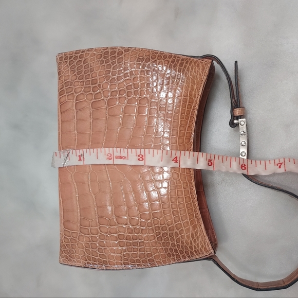 Cole Haan Mini Tan Snake Print Fall Bag - Picture 7 of 8